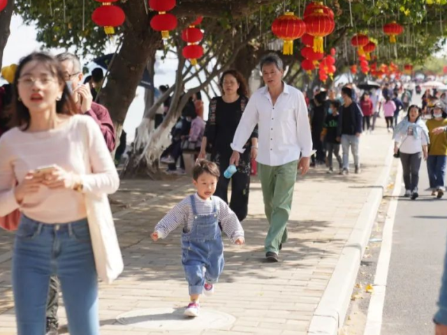 南沙过年 丨 麒麟舞贺喜、机器人送福，过大年“赏海观景”游客最爱