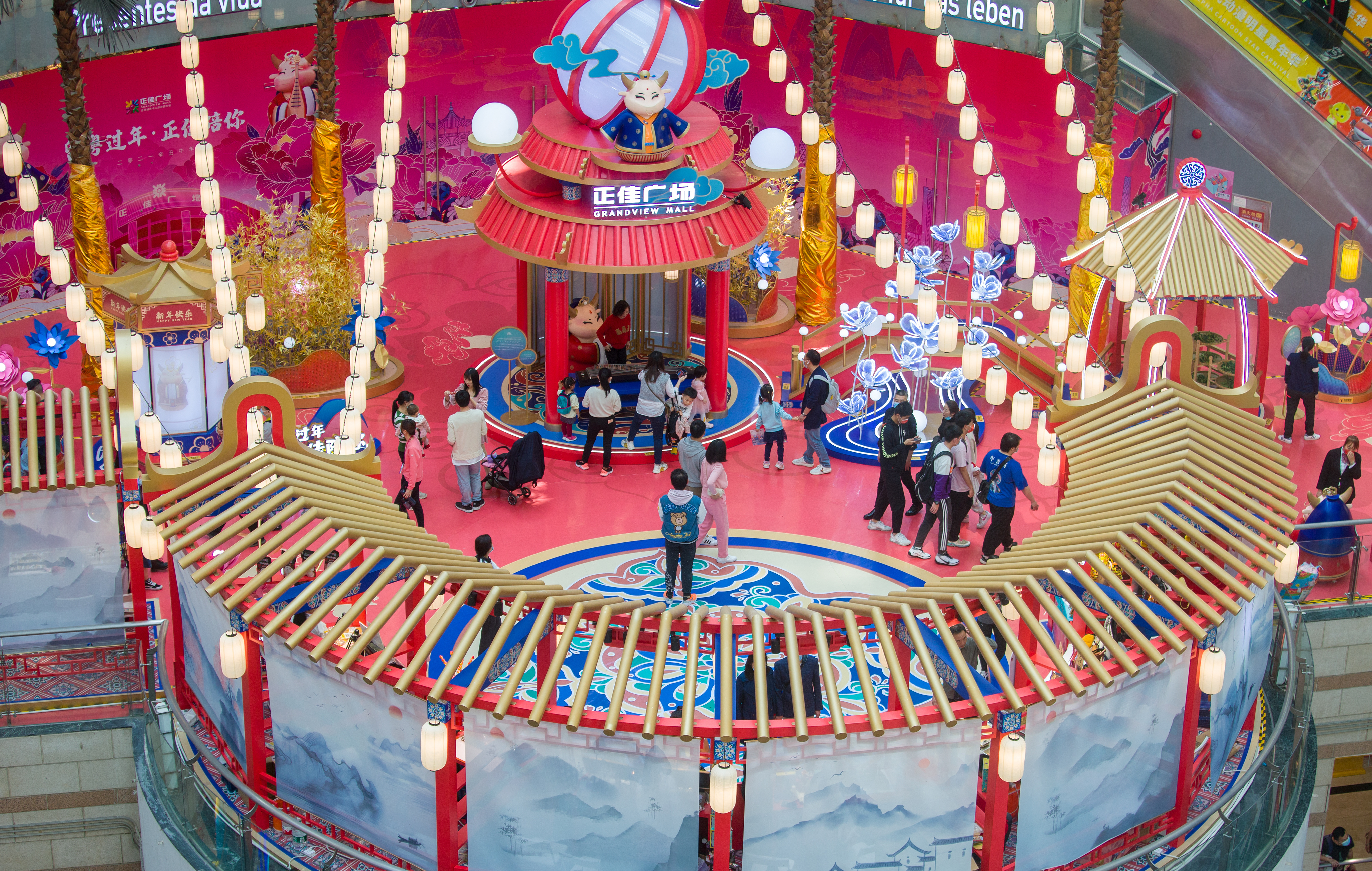 多图| 大年初三游羊城,各处商场忙