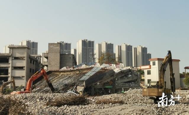 北滘村改清拆现场。熊程 摄