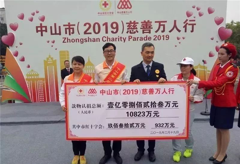 2019年,慈善万人行捐款支票 2019年,慈善万人行捐款支票