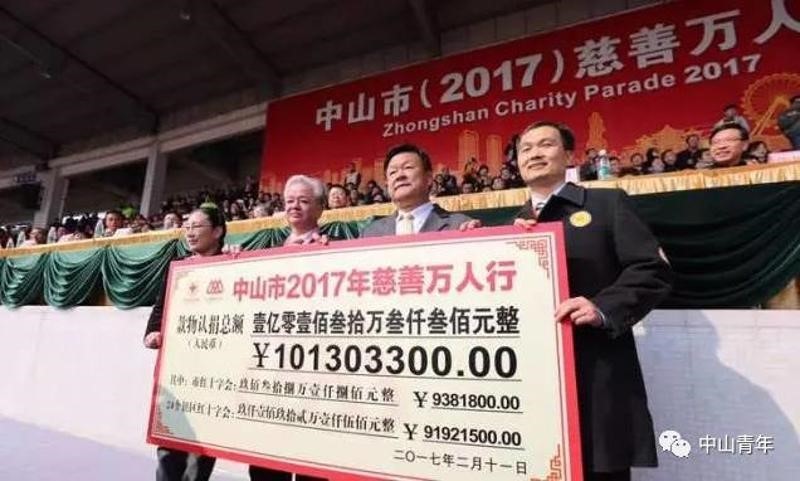 2017年,筹得善款10130.33万 2017年,筹得善款10130.33万