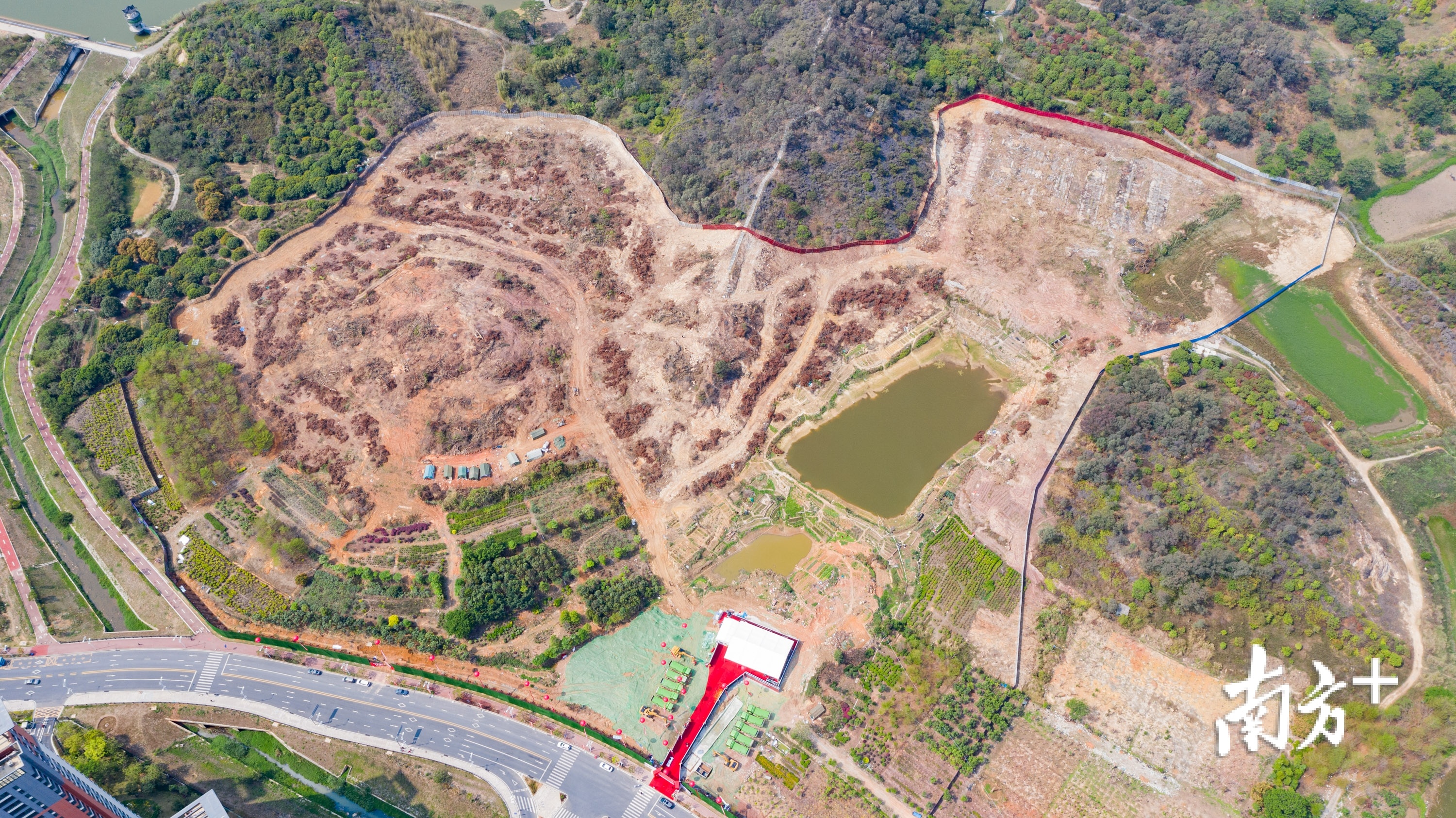 悦榕庄项目航拍图。