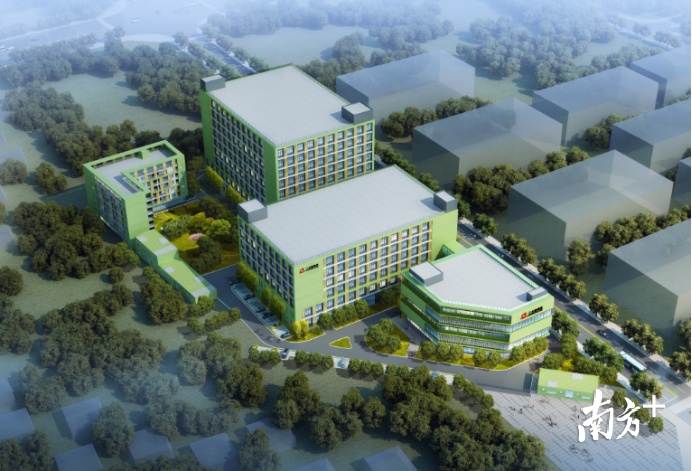 三友联众项目鸟瞰图。 三友联众项目鸟瞰图。