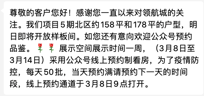 网传领航城将开放样板间 网传领航城将开放样板间