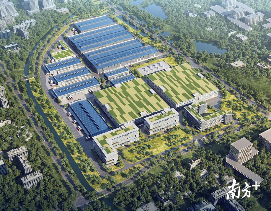 广州白云化工实业有限公司白云科技产业项目规划效果图。三水区委宣传部供图 广州白云化工实业有限公司白云科技产业项目规划效果图。三水区委宣传部供图