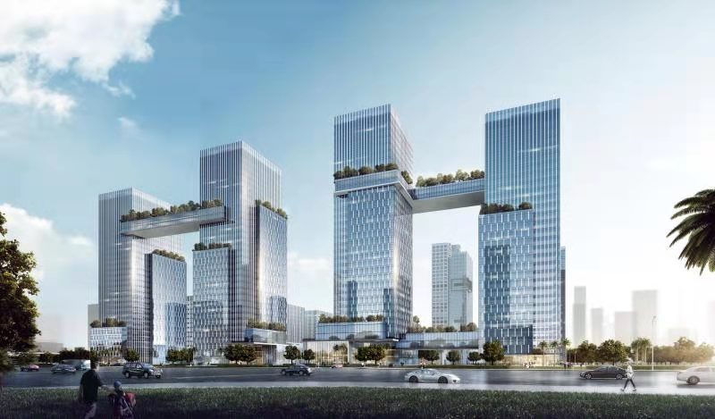 欧菲光·湾区科创中心(效果图)。 欧菲光·湾区科创中心(效果图)。