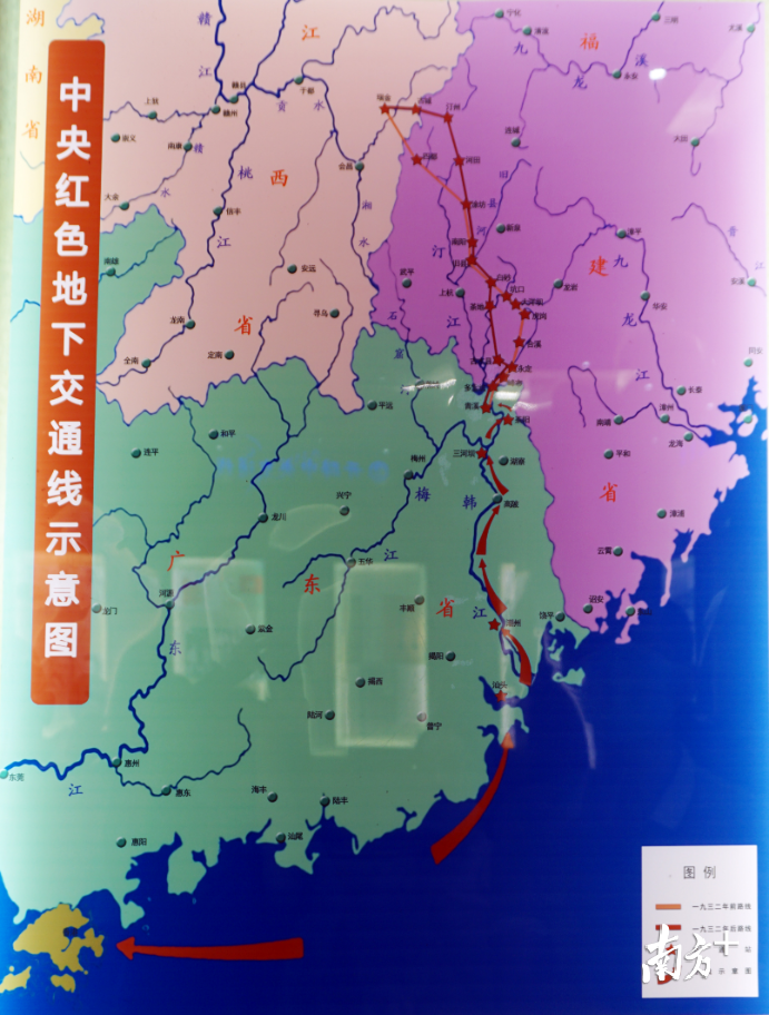 中央红色交通线示意图。陈立佳供图