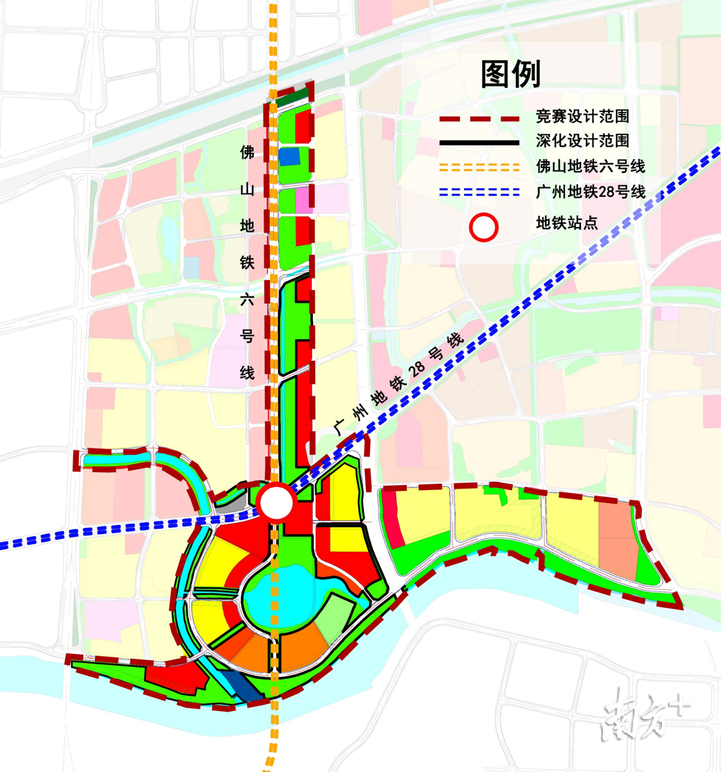 项目规划设计有佛山地铁6号线和广州28号线。