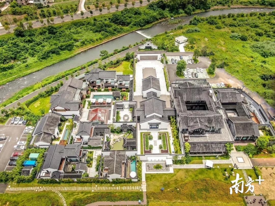 鸟瞰春沐·禾悦庄温泉酒店。受访者供图