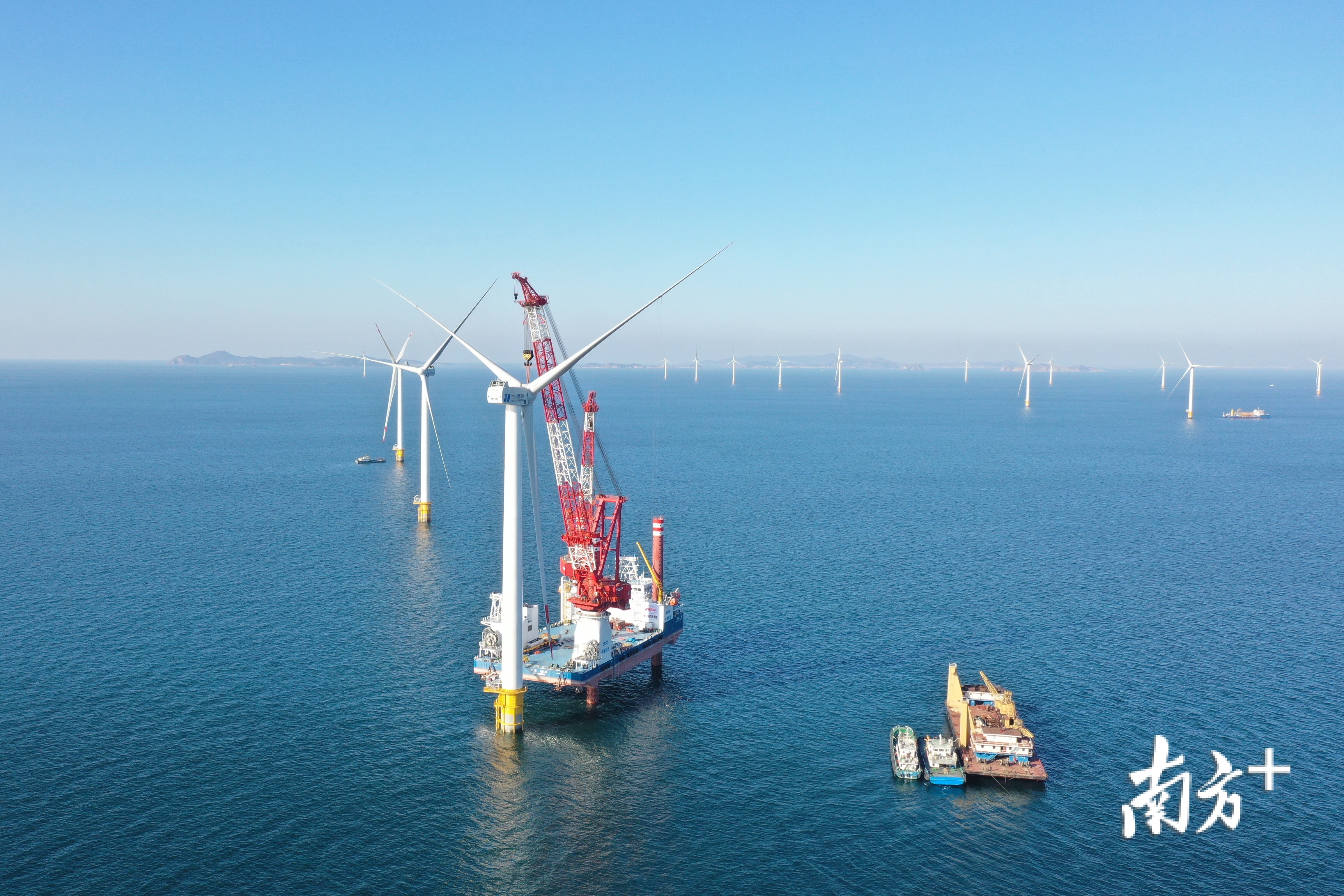 大连庄河海上风电场址Ⅱ项目2020年完成最后一台风机安装