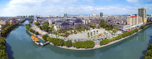 陆丰市城市景观。