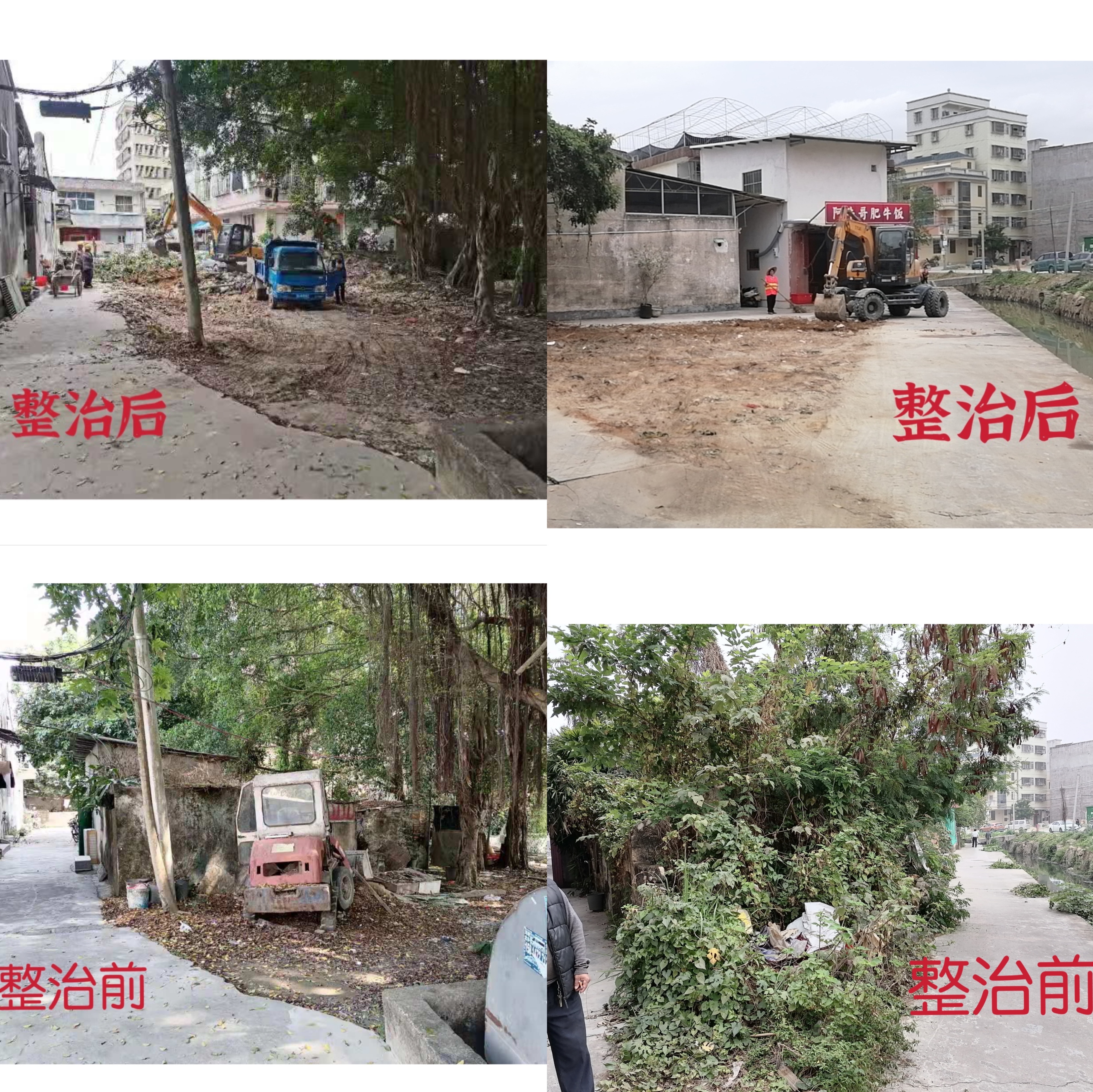 桥东街道卧石村大园片整治前后对比