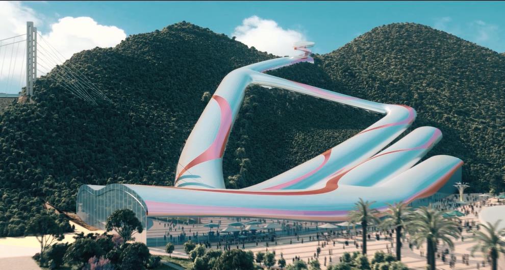 肇庆万达国家度假区滑雪乐园效果图