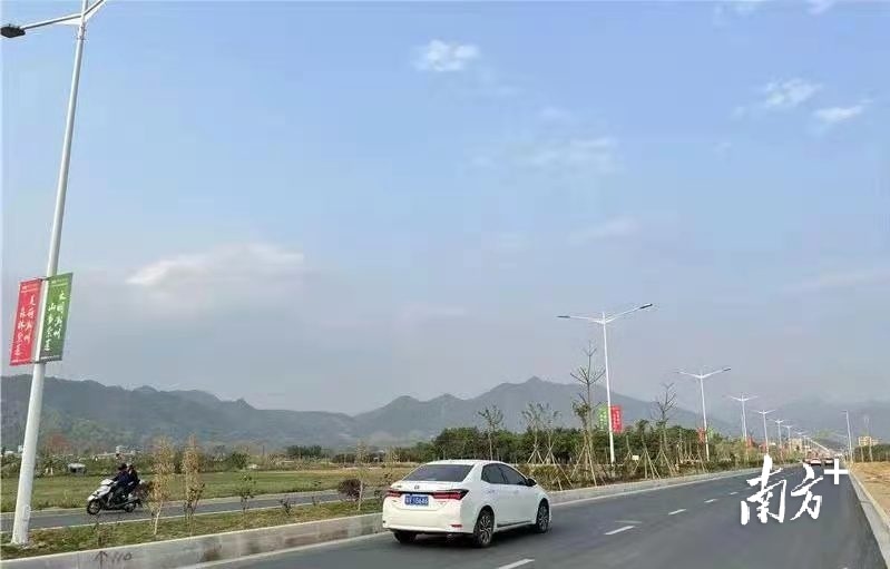 县道074意桂线（北山路）建设后。