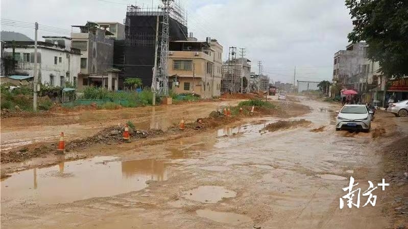 县道074意桂线（北山路）建设前。