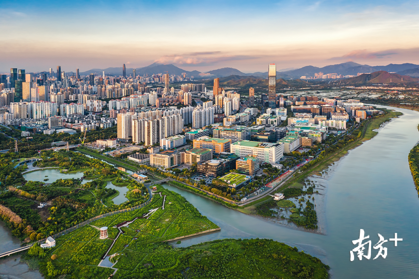 河套深港科技创新合作区深方园区福田保税区示意图 鲁力摄