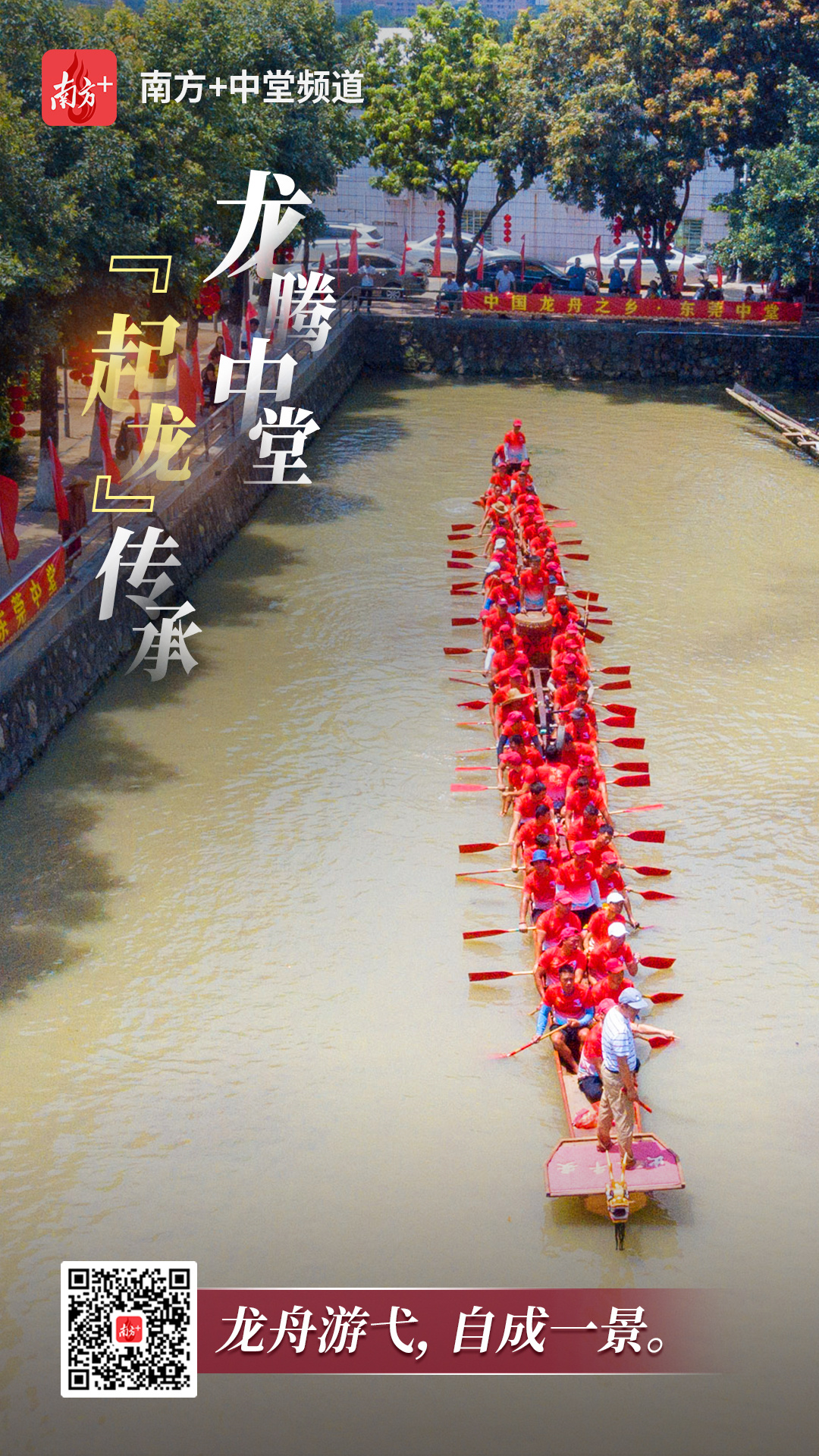 (中堂)一组海报感受“中国龙舟之乡”魅力,龙腾中堂,“起龙”传承