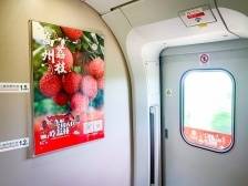 高州荔枝乘上红色之旅高铁专列，为革命老区送甜蜜