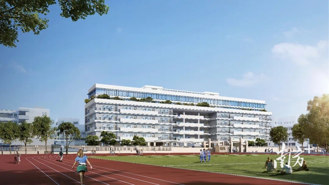 东莞中学效果图。 东莞中学效果图。