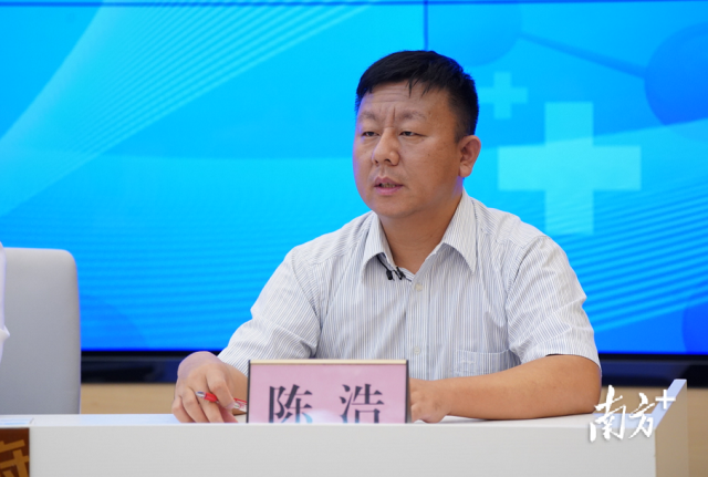 佛山市交通运输局货运科副科长陈浩。