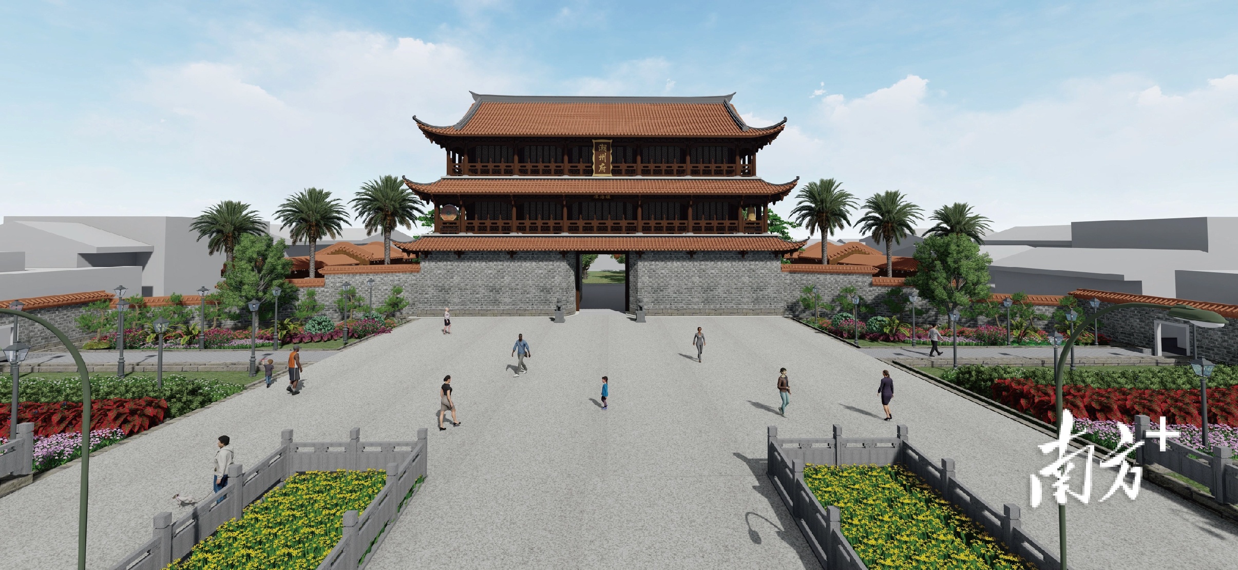 潮州镇海楼(旧府衙)复建工程正式启动.