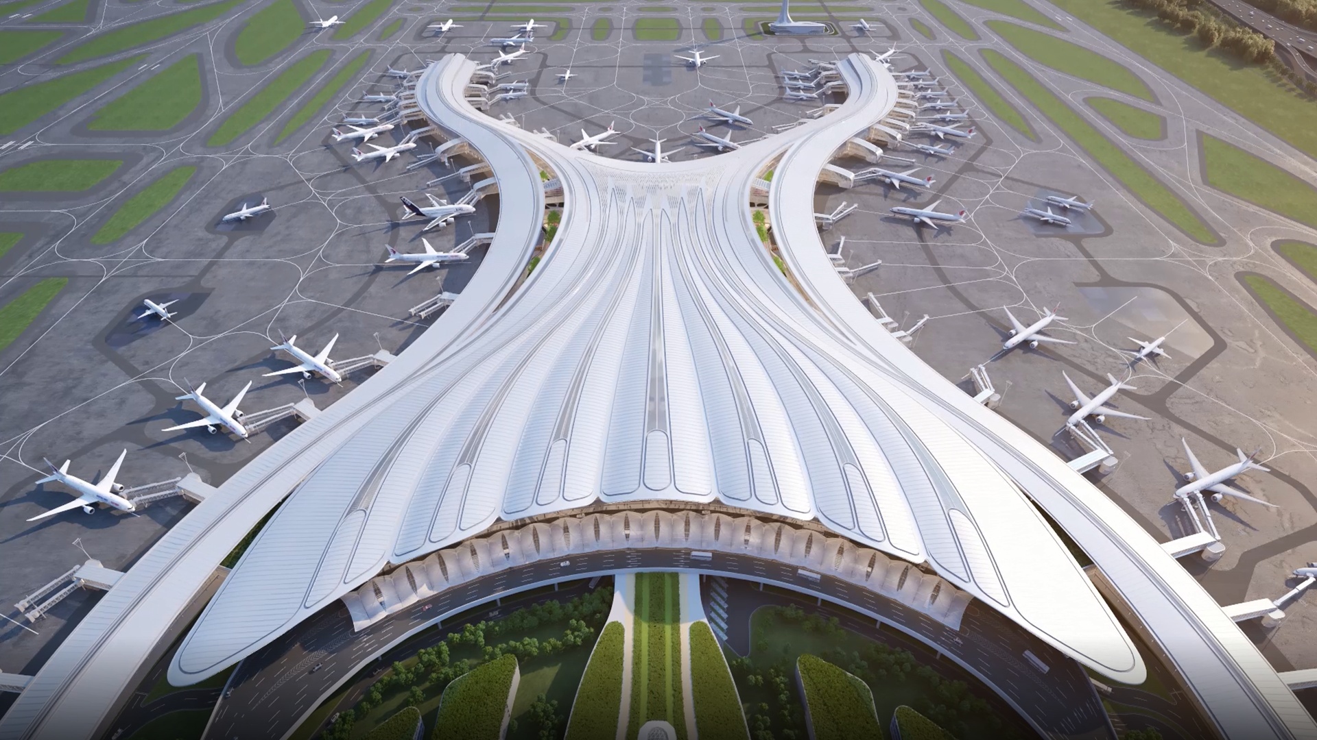 超42万平方米的白云机场t3航站楼开建!
