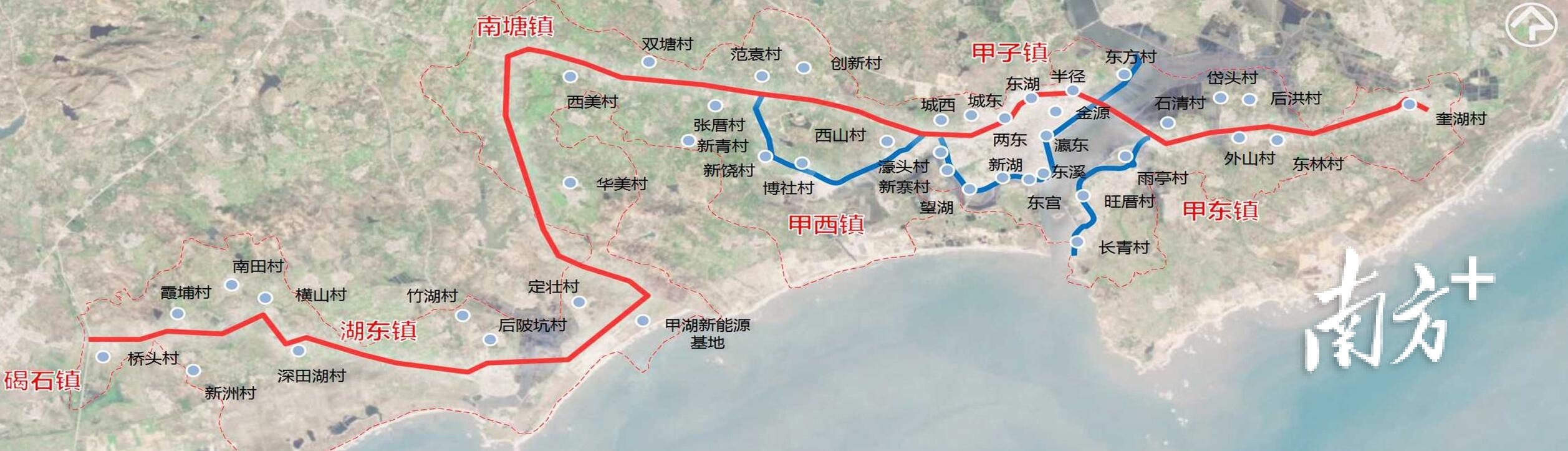 第五条景观示范带线路图。