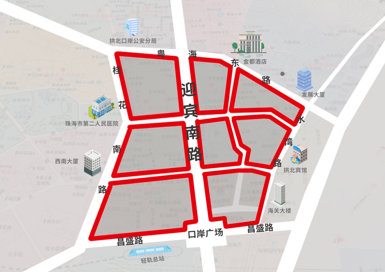 封控区示意图。 封控区示意图。