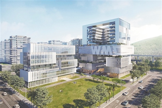 世界气象中心（北京）粤港澳大湾区分中心效果图。广州市气象局供图  