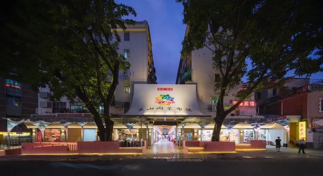 东山肉菜市场改造后的“新骑楼界面”。 通讯员/受访者 穗规资宣 供图