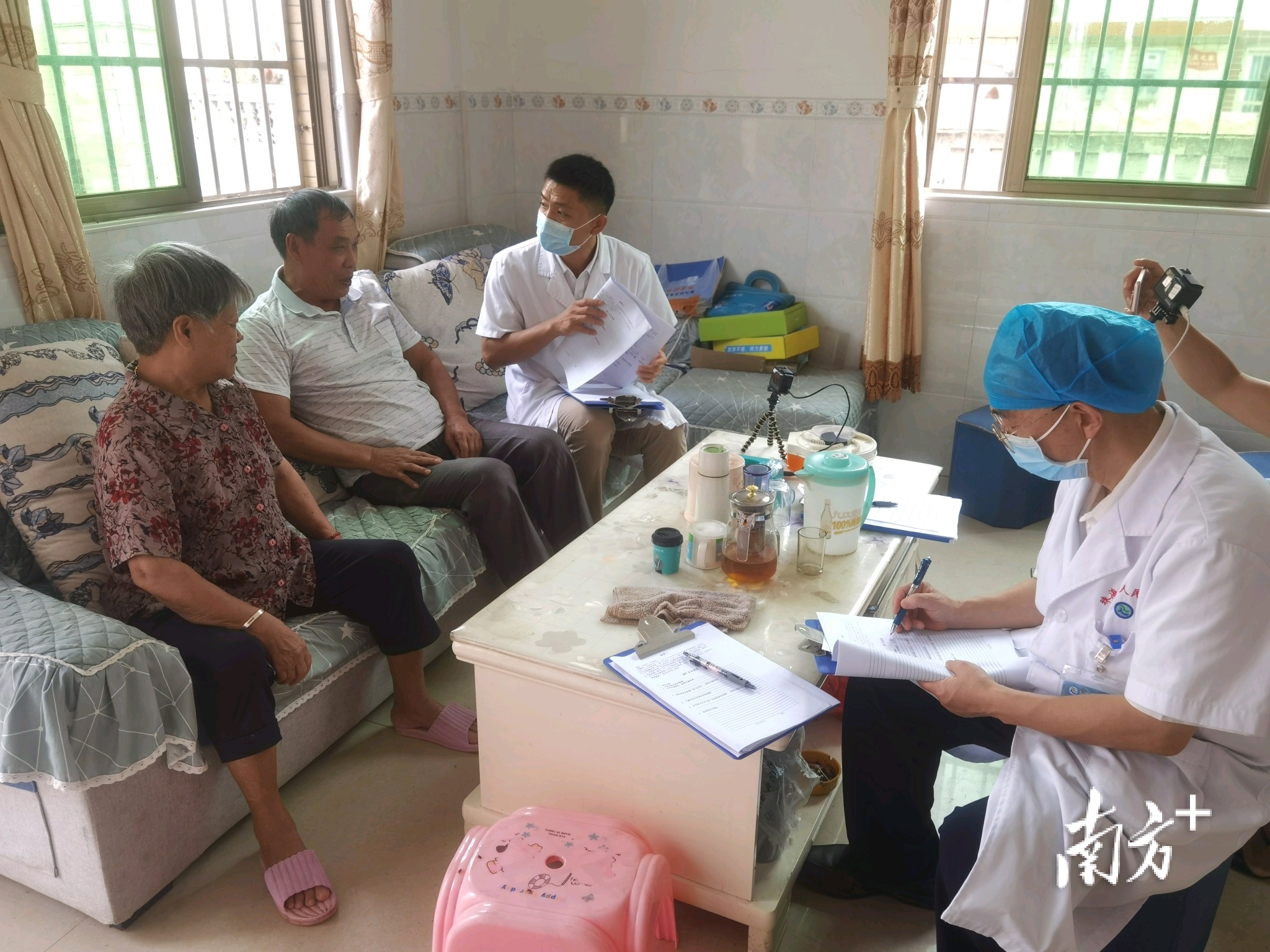 8月14日，“送你一朵小红花”沙脊村重大疾病家庭支持计划民生微实事项目正式启动。 通讯员供图&nbsp;