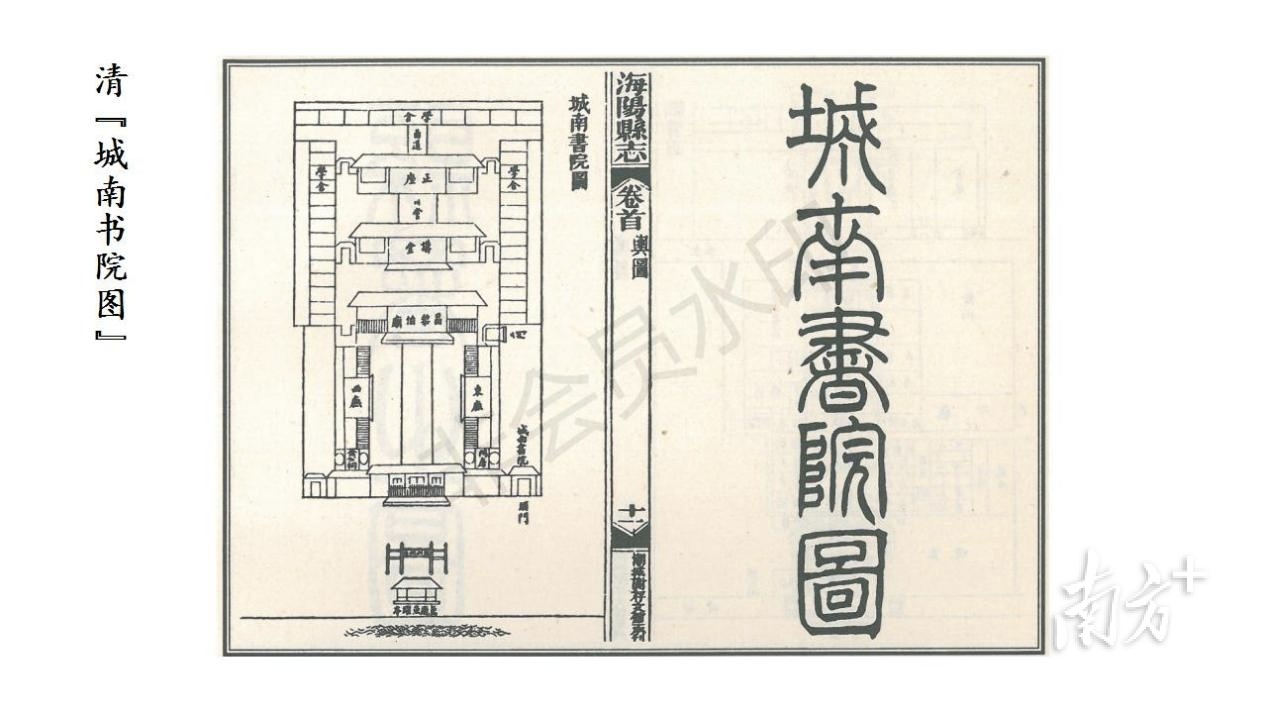 城南书院图,体现清代书院的规整布局。 南方+ 肖燕菁 拍摄
