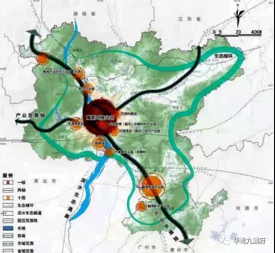 韶关市高新技术产业开发区总体发展规划(2021-2035年)。图片来源:韶关市人民政府网 韶关市高新技术产业开发区总体发展规划(2021-2035年)。图片来源:韶关市人民政府网