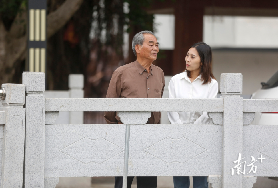 古翠焕与林德成。 叶志文 摄 古翠焕与林德成。 叶志文 摄