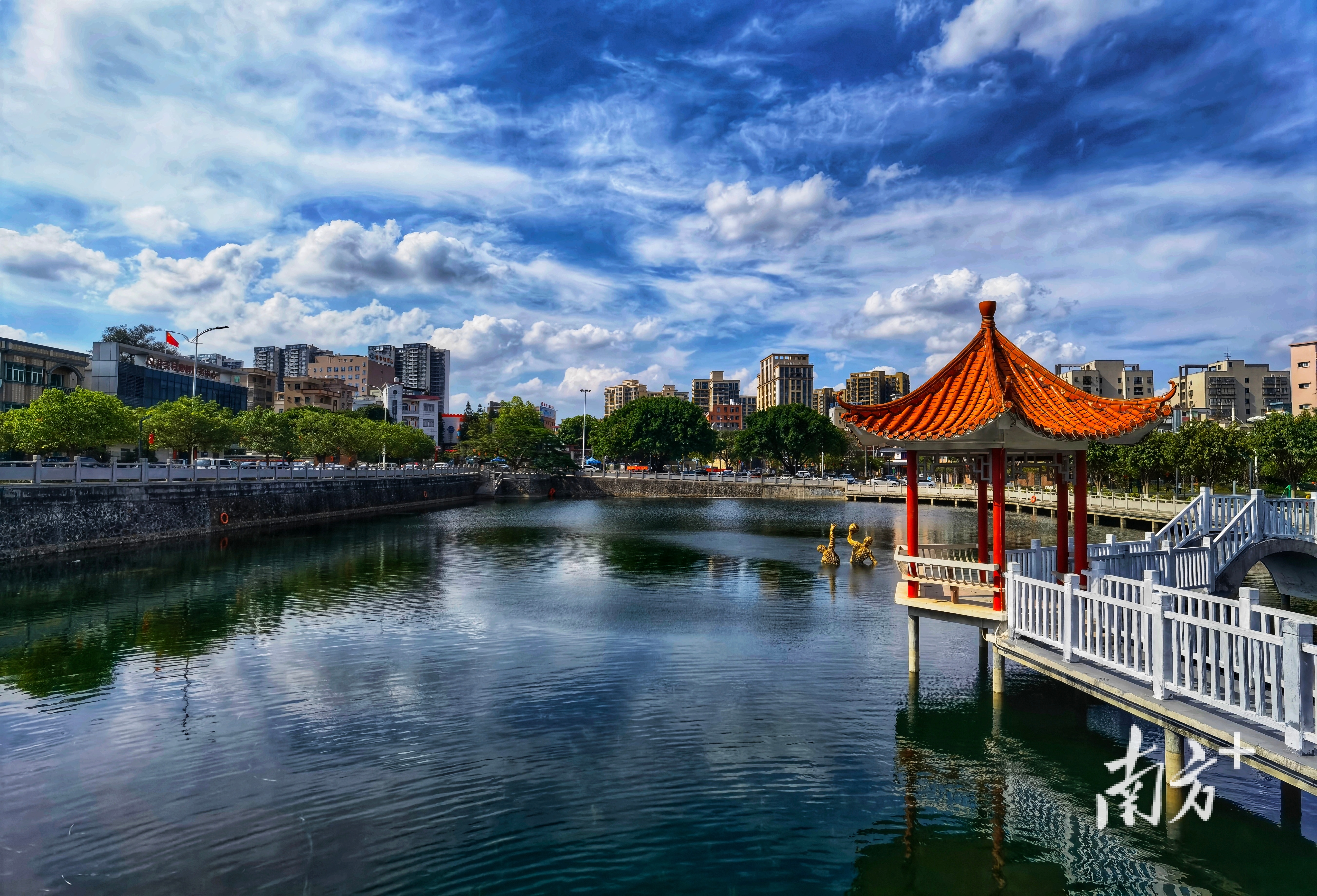 风景秀丽的井美村