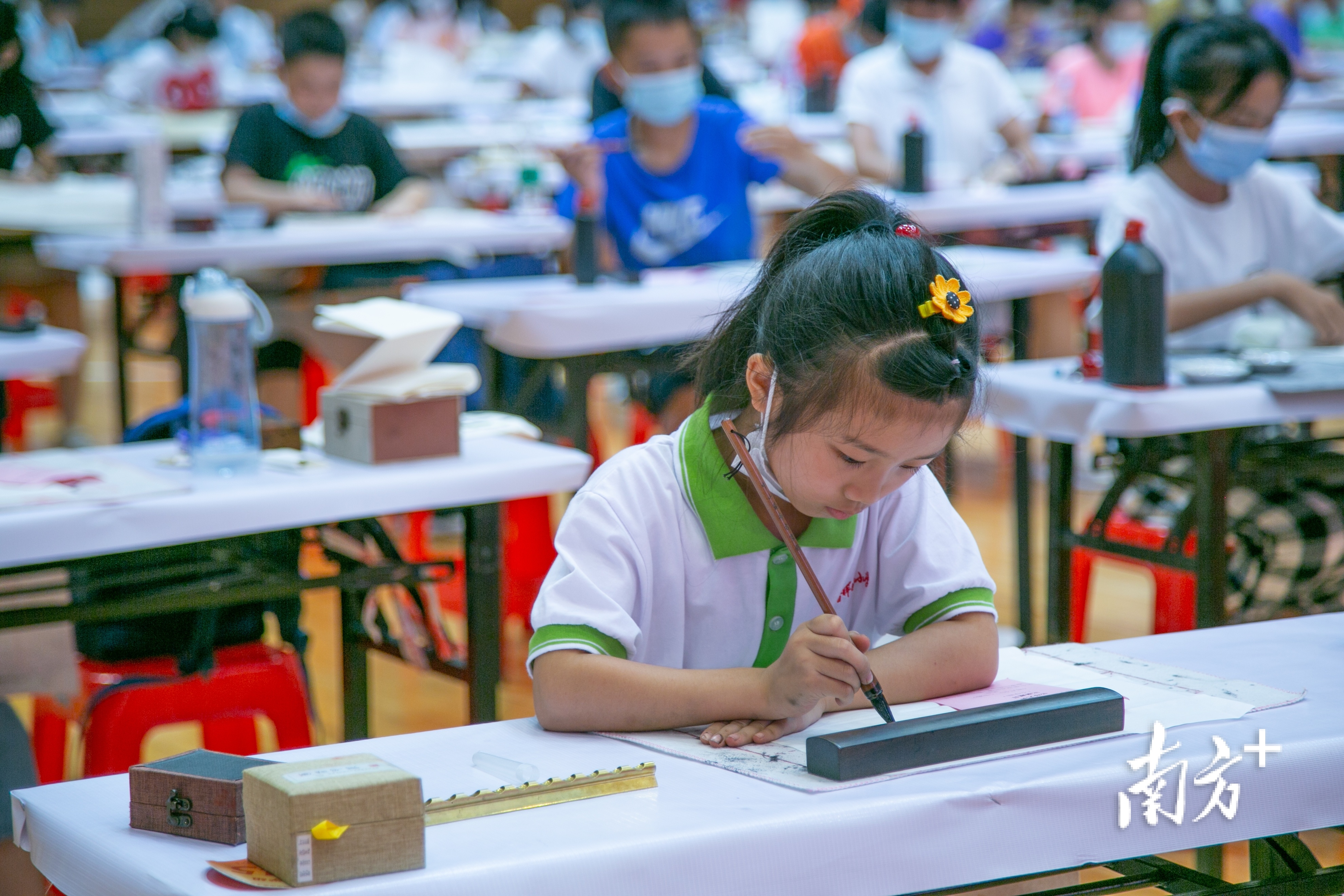 比赛现场。&nbsp; 卢子衡&nbsp; 摄