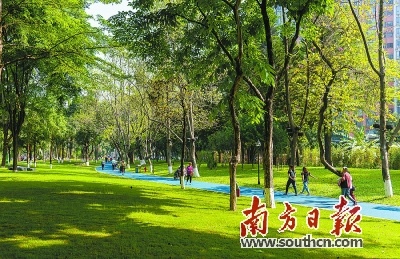 有著22年曆史的黃埔公園歷經升級改造,成為周邊居民休閒好去處.