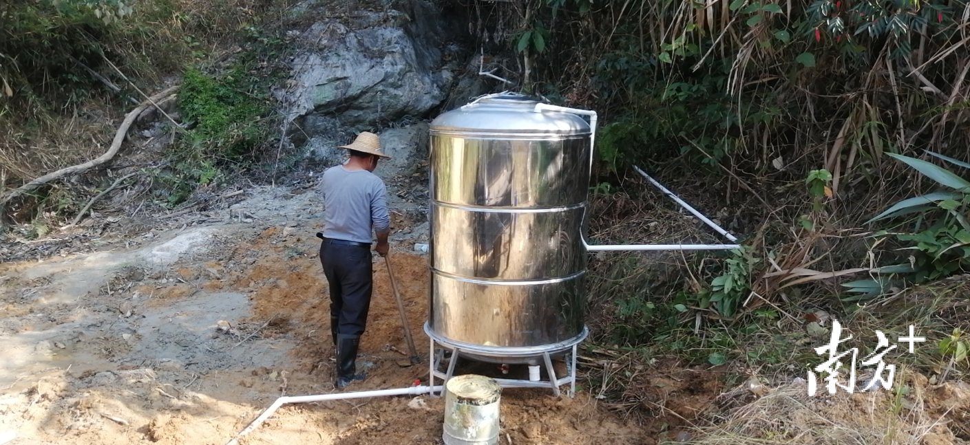 饒平縣東山鎮大片村新修建的深水井於4月初正式投入使用.受訪者供圖