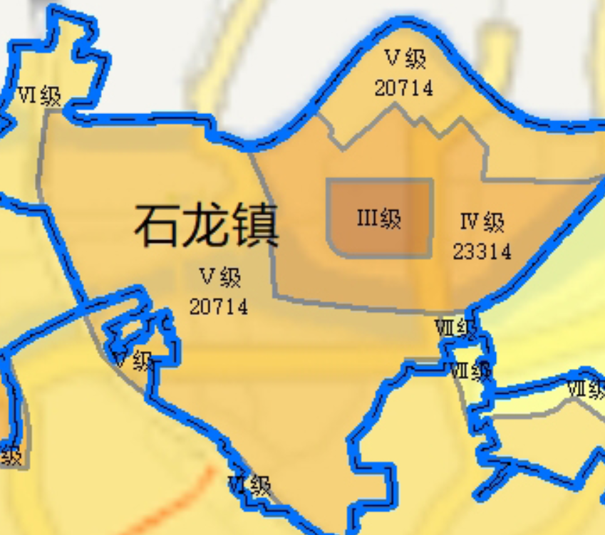 石排镇各村地图图片