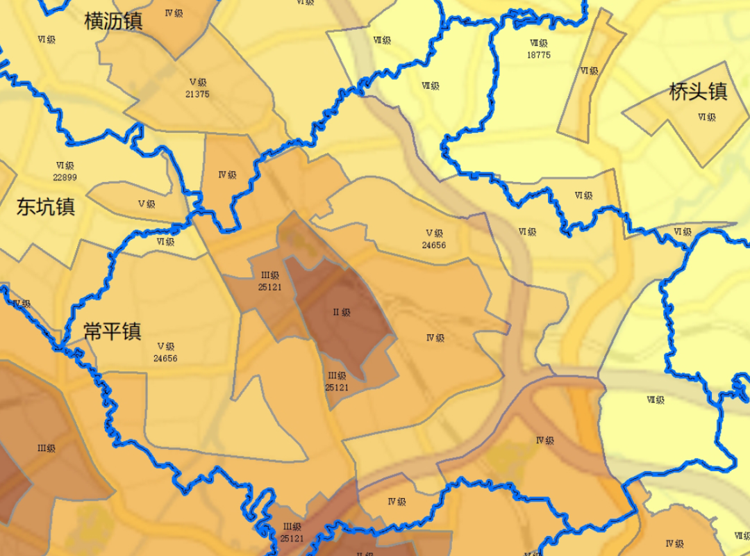 东莞桥头镇各村分布图图片