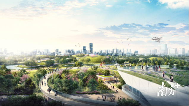 松山湖中心城区效果图（局部）