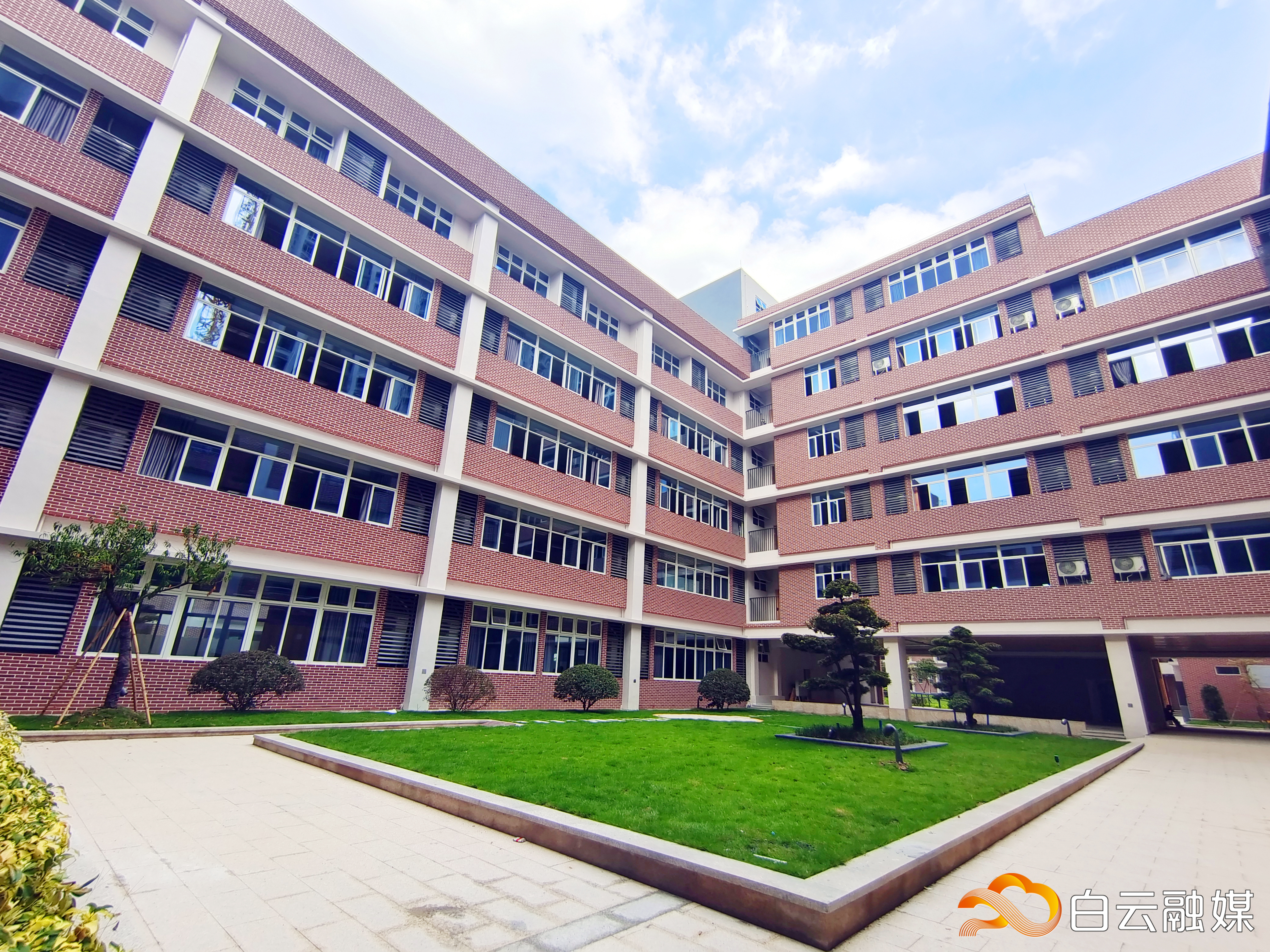 广州市培文外国语学校校内环境。