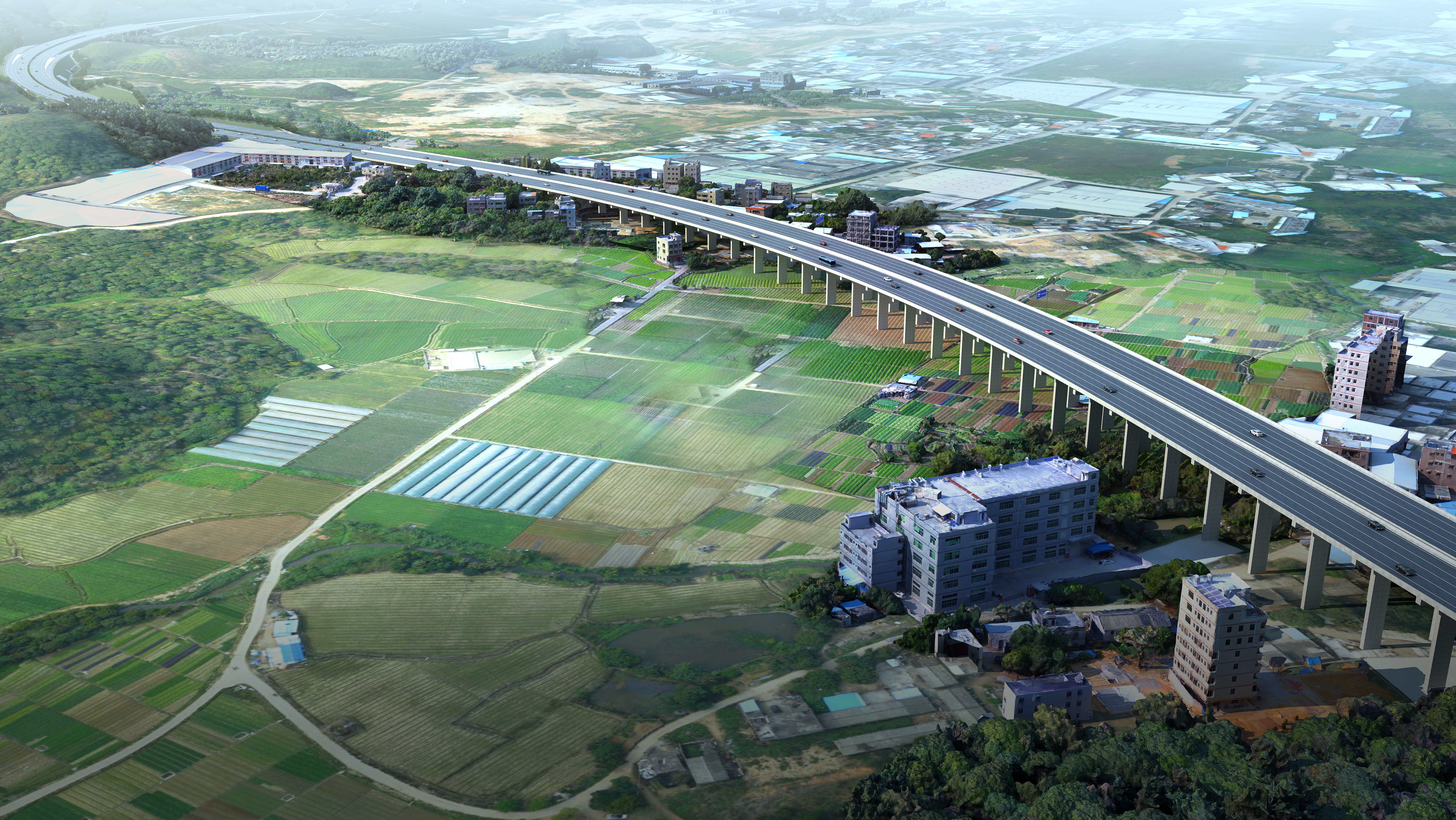 深莞惠红色干线规划效果图。