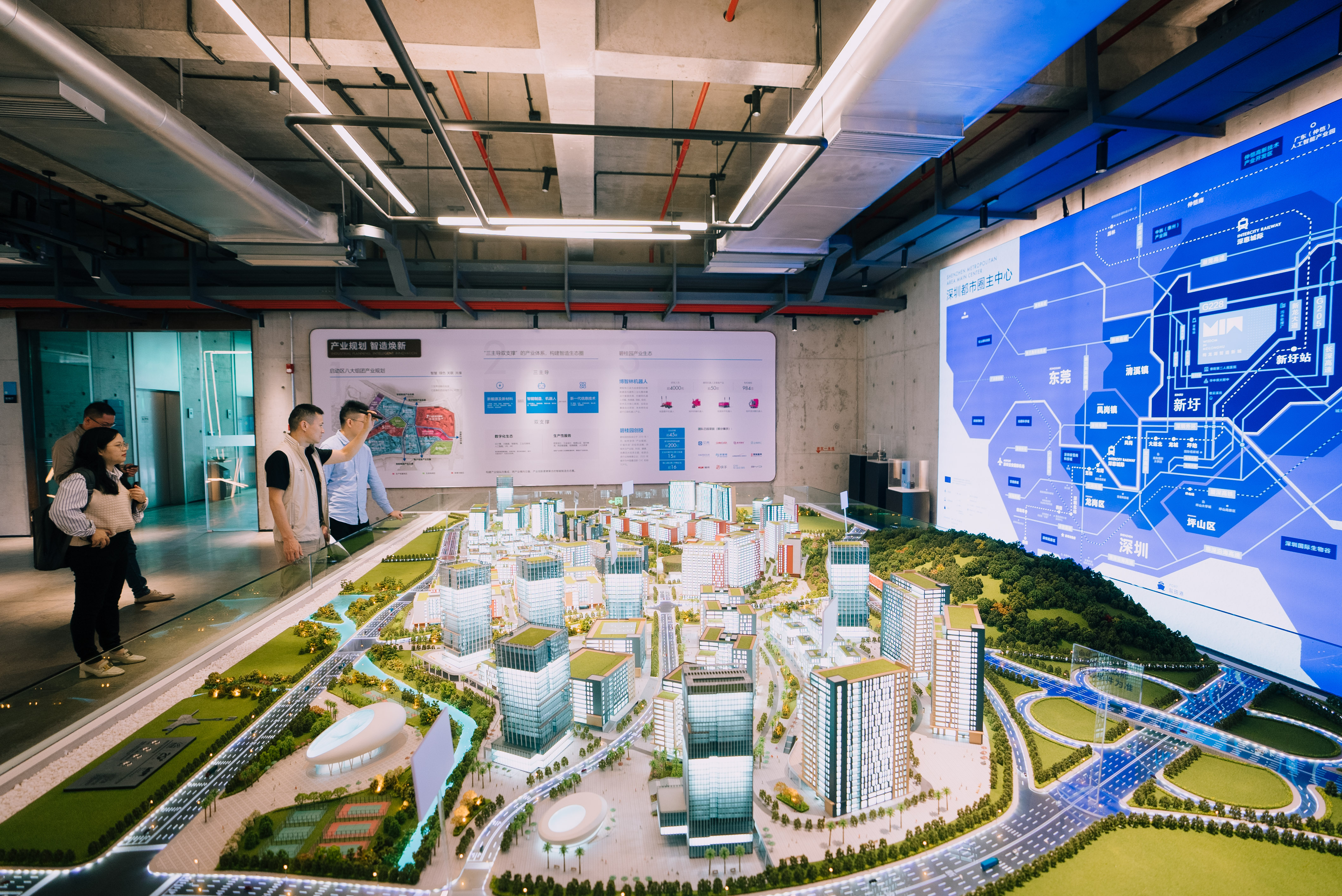 梅龙湖智能制造产业新城的展厅已建成开放。