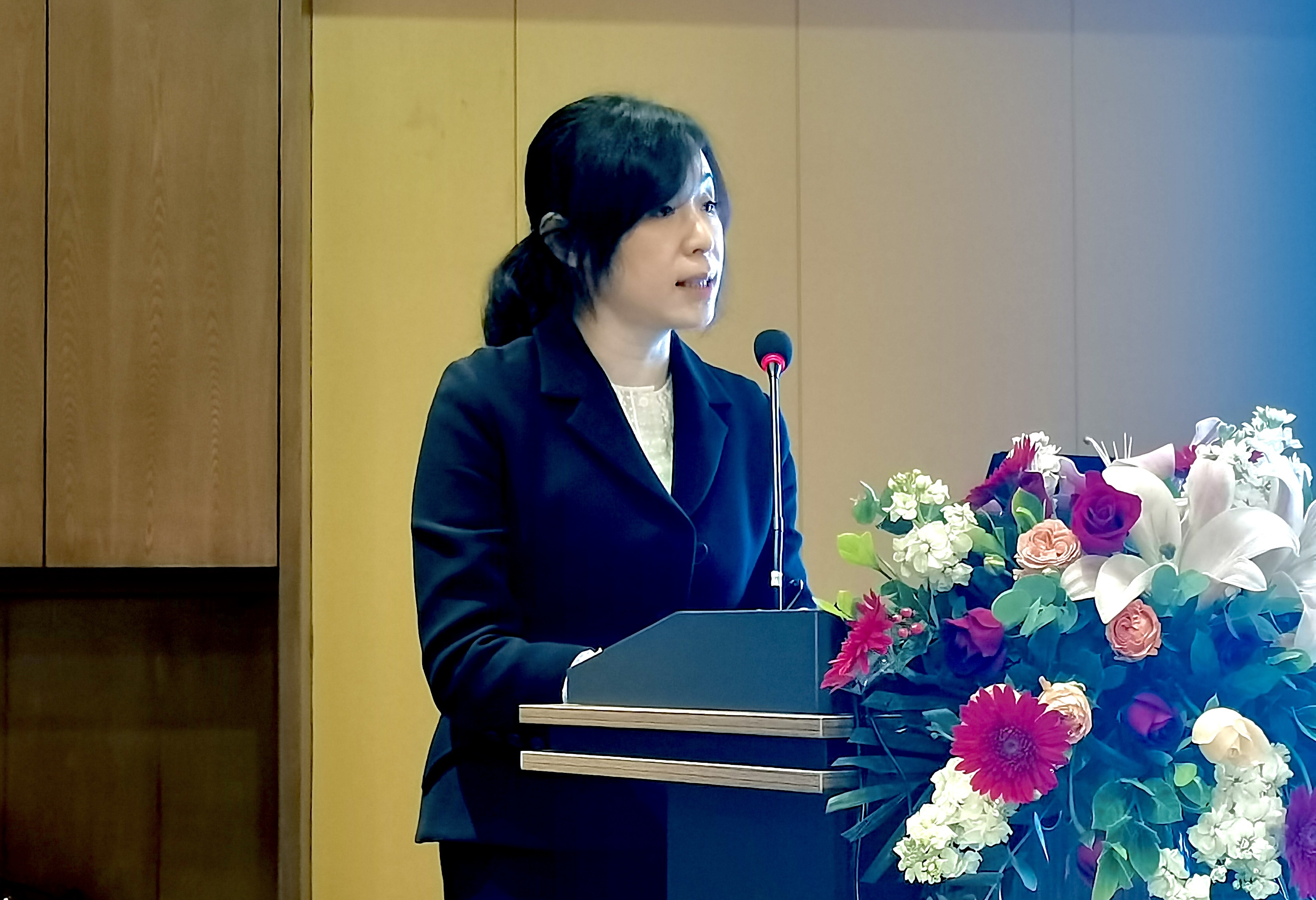 广东省人民医院肿瘤中心乳腺科主任廖宁现场分享。