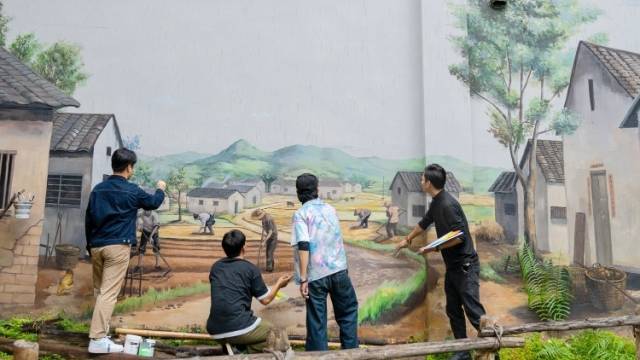 广州增城90后乡村墙绘师叶建基：心向绿野手涂青岱