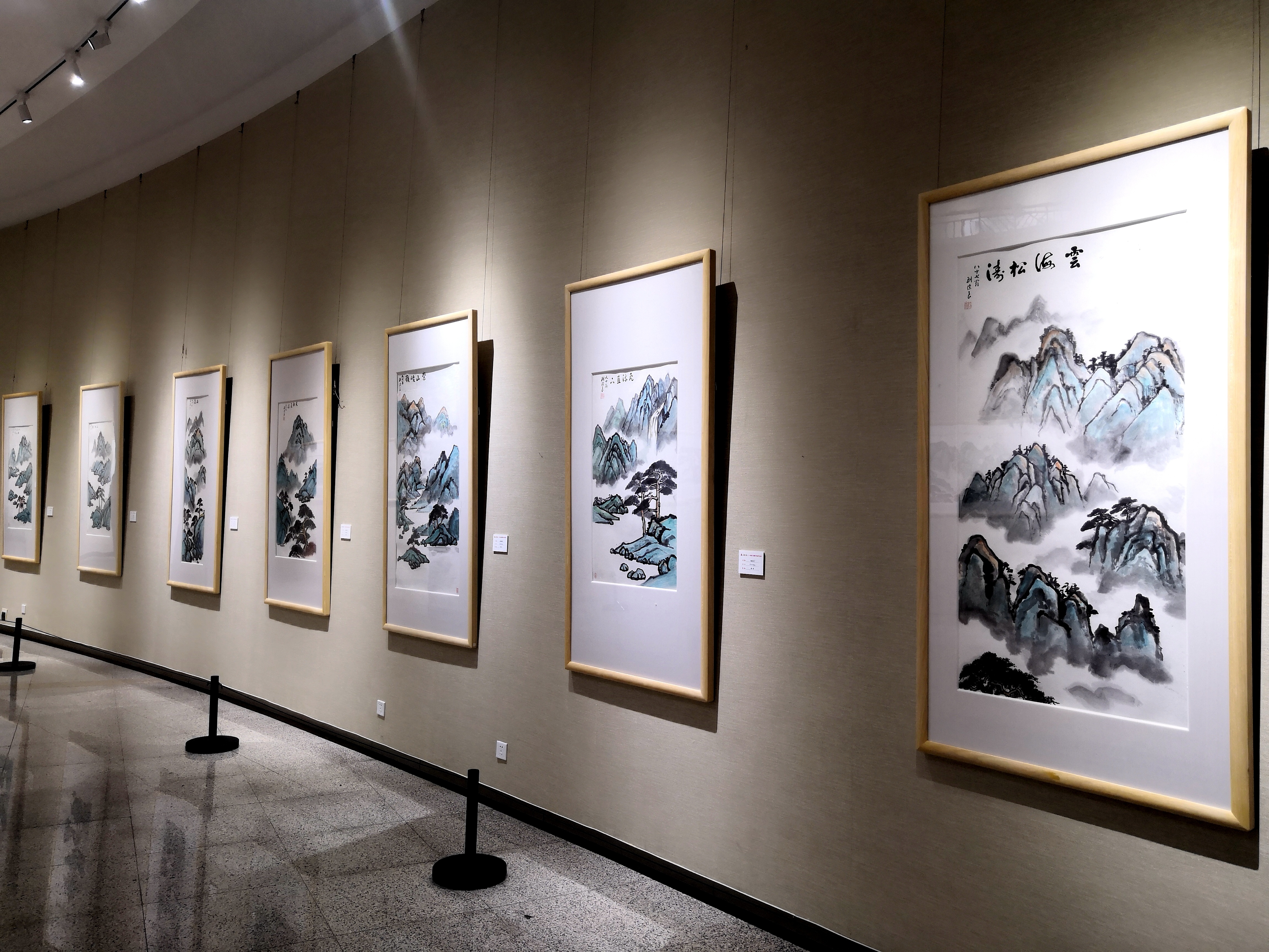 国画展出区域一角。唐锦洪 拍摄 国画展出区域一角。唐锦洪 拍摄