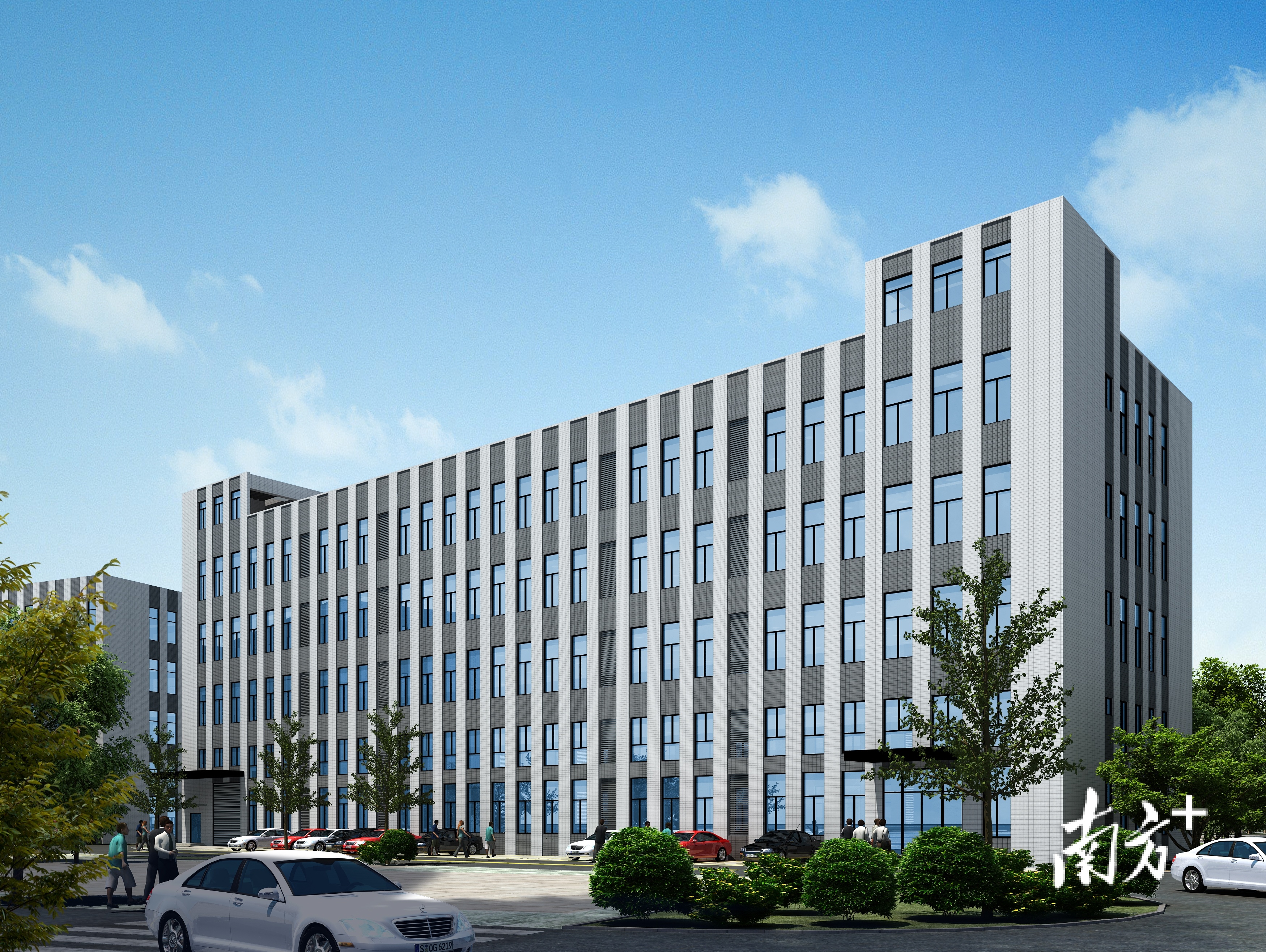 瞄准新兴产业三龙湾南海片区又一现代化高标准产业园区封顶