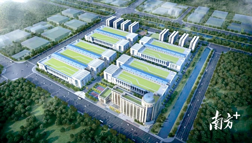 吉阳智能肇庆制造基地总体鸟瞰图。