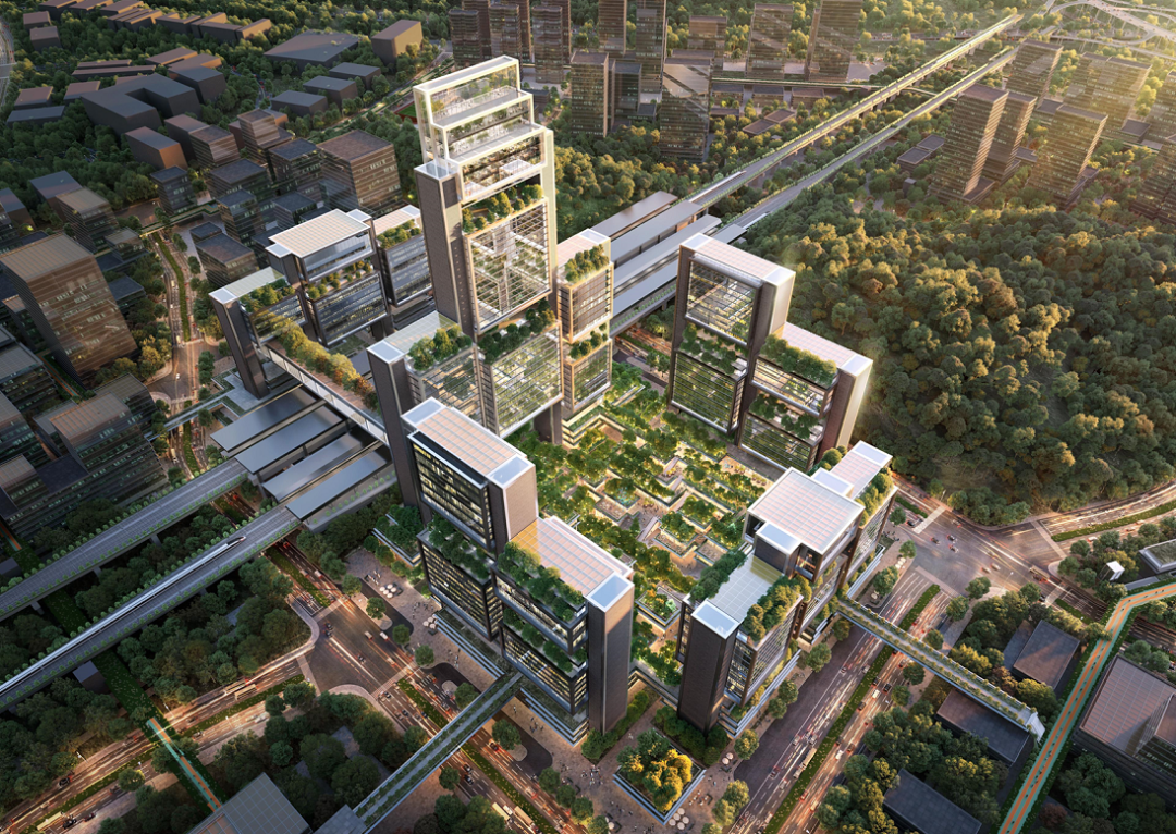 ▲光明城站效果(以实际建成为准) ▲光明城站效果(以实际建成为准)